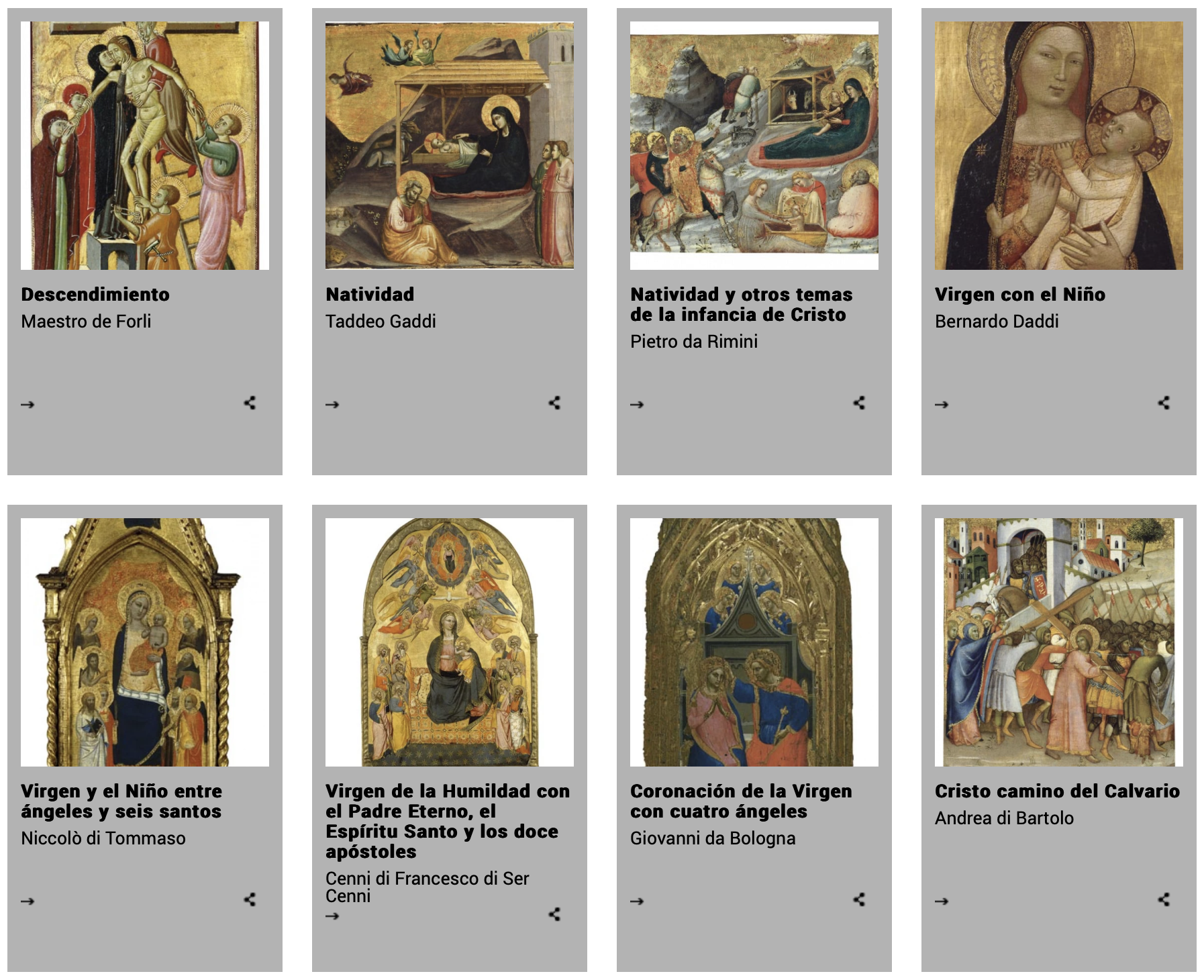 Museu nacional d'art de Catalunya. Arte Italiano en Barcelona.